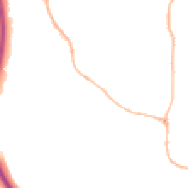 Night-time road noise heatmap for S18 1QA