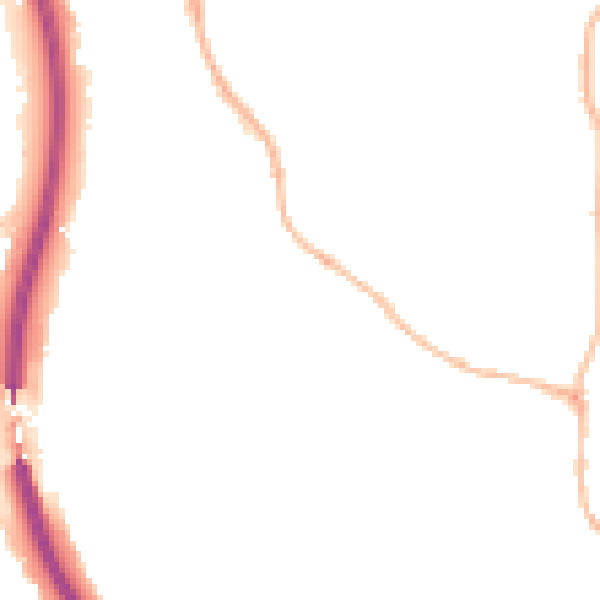 Night-time road noise heatmap for S18 1QF