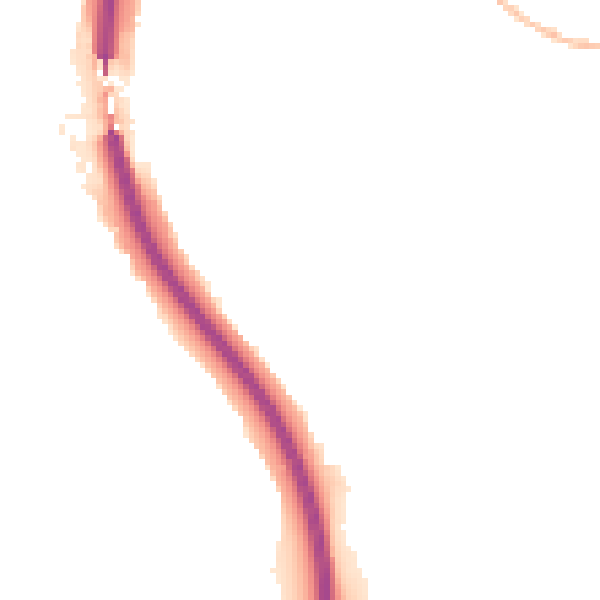 Night-time road noise heatmap for S18 1QY