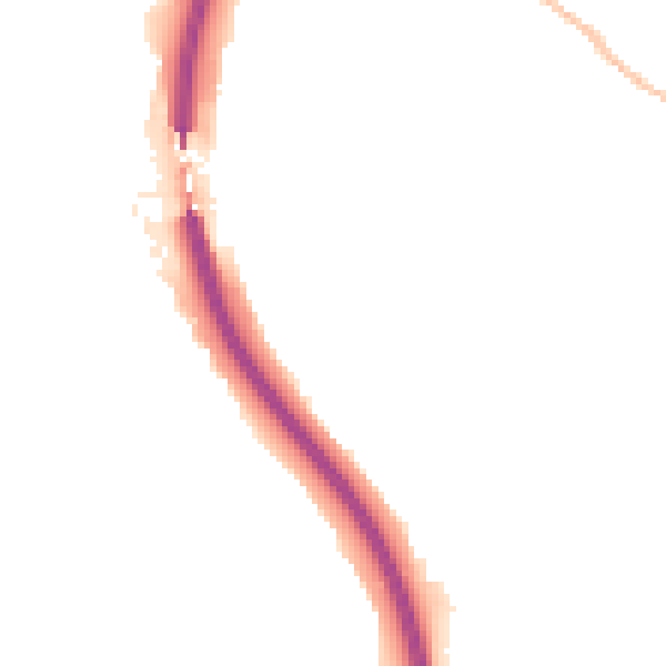 Night-time road noise heatmap for S18 1RL