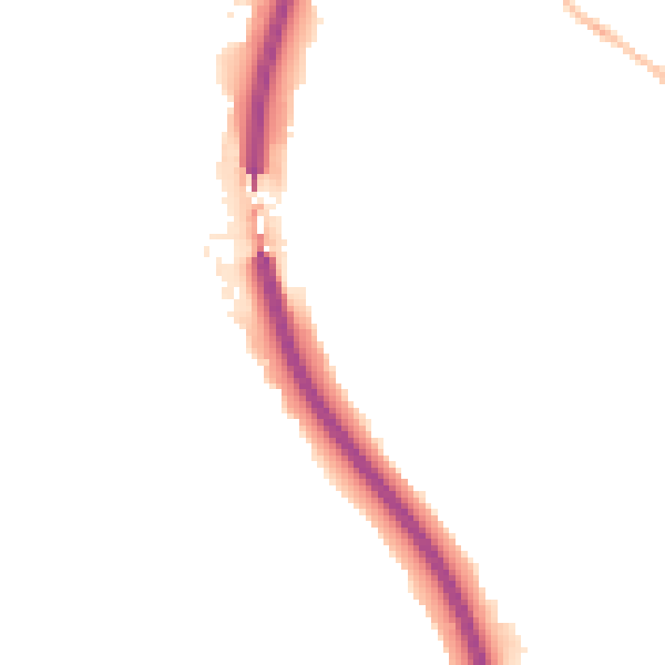 Night-time road noise heatmap for S18 1SY