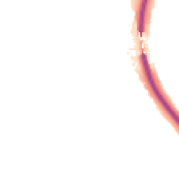 Night-time road noise heatmap for S18 1TE
