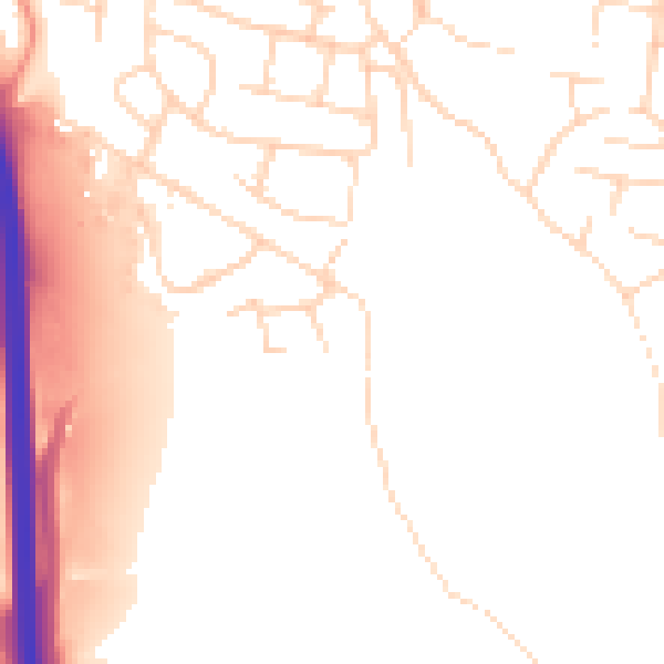 Daytime road noise heatmap for S18 1YJ