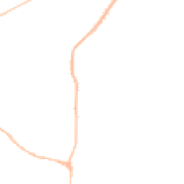 Night-time road noise heatmap for S18 2FU