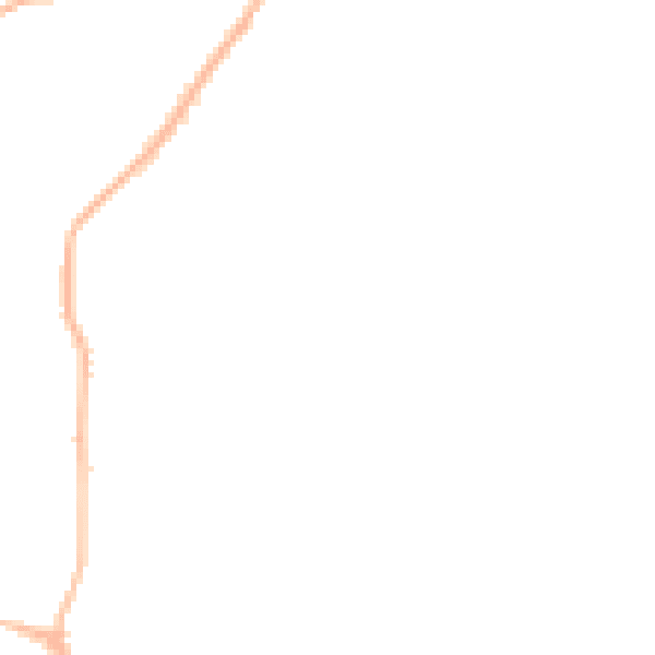 Night-time road noise heatmap for S18 2FX