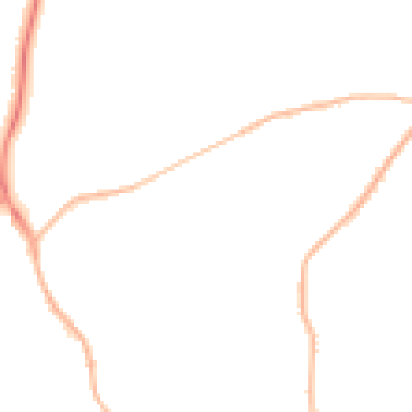 Night-time road noise heatmap for S18 2HE