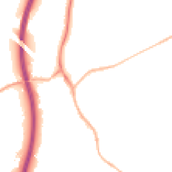 Night-time road noise heatmap for S18 2HN