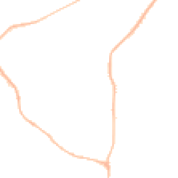 Night-time road noise heatmap for S18 2LD