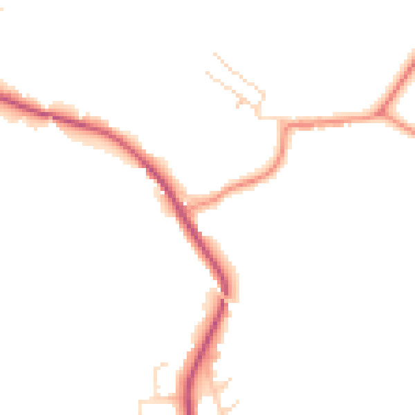 Daytime road noise heatmap for S18 4AN