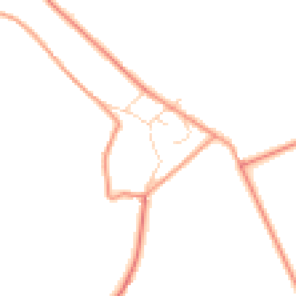 Daytime road noise heatmap for S18 4AU