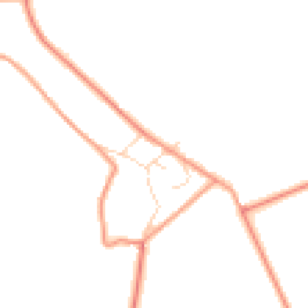 Daytime road noise heatmap for S18 4AW