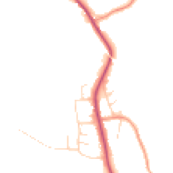 Daytime road noise heatmap for S18 4DF
