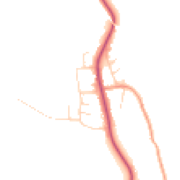 Daytime road noise heatmap for S18 4DG