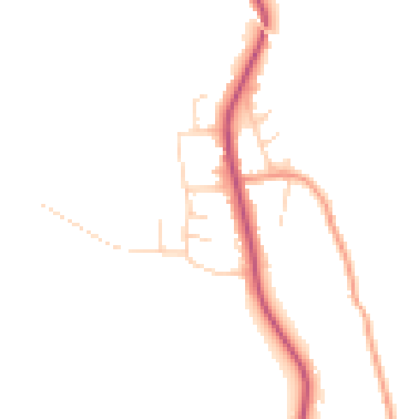 Daytime road noise heatmap for S18 4DH
