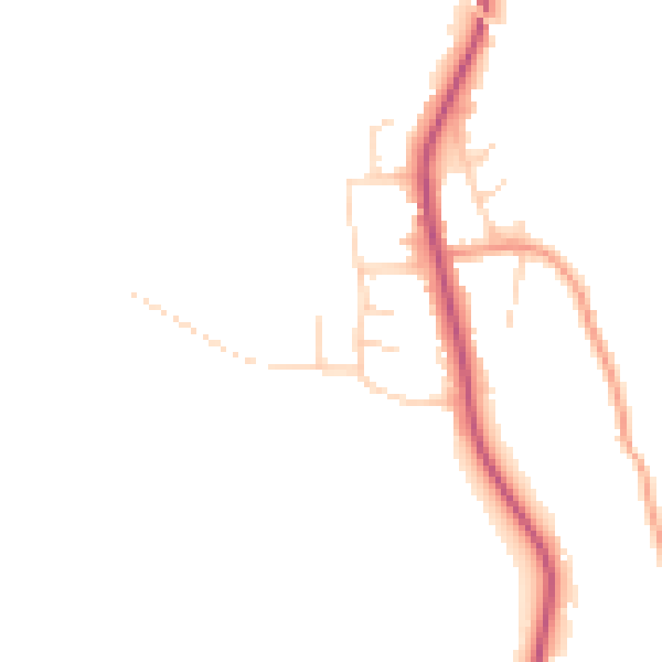 Daytime road noise heatmap for S18 4DN