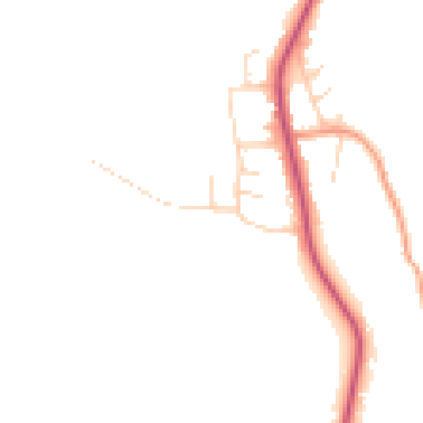 Daytime road noise heatmap for S18 4DP