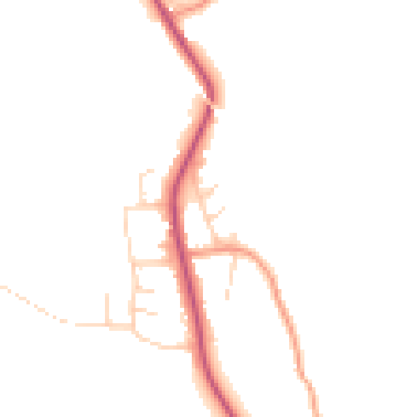 Daytime road noise heatmap for S18 4DR