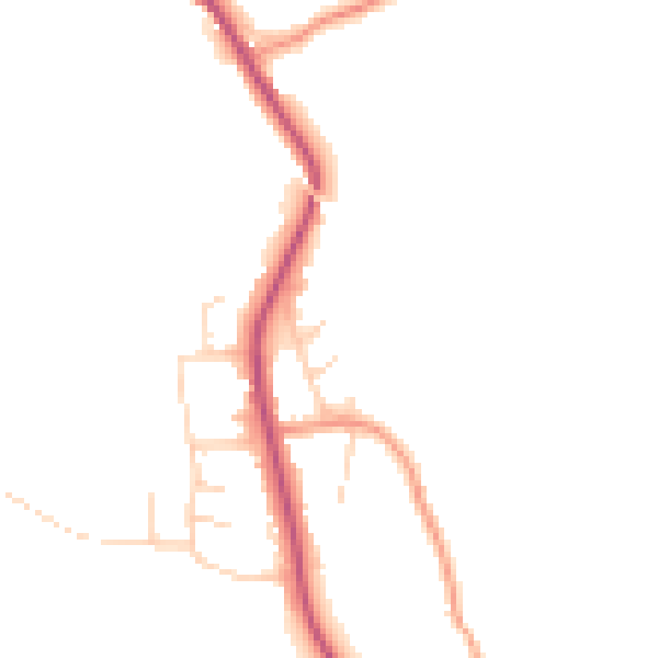 Daytime road noise heatmap for S18 4DW