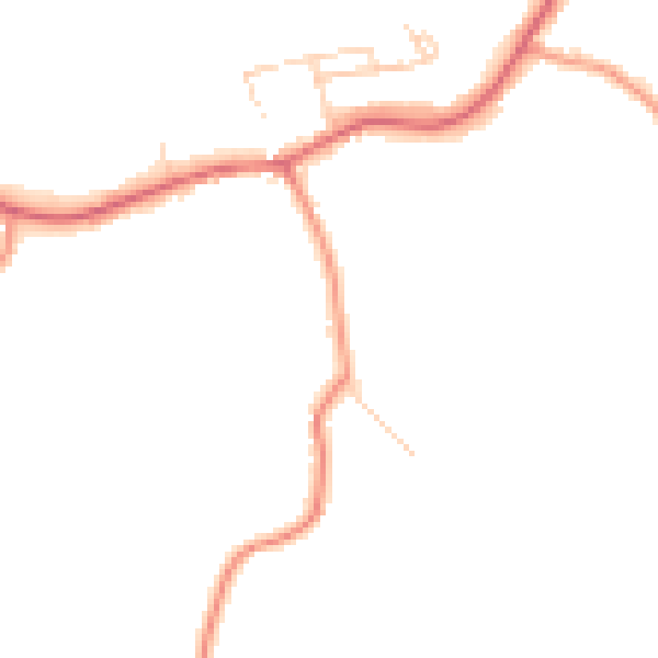 Daytime road noise heatmap for S18 7SB