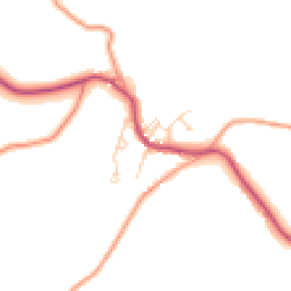 Daytime road noise heatmap for S18 7SL