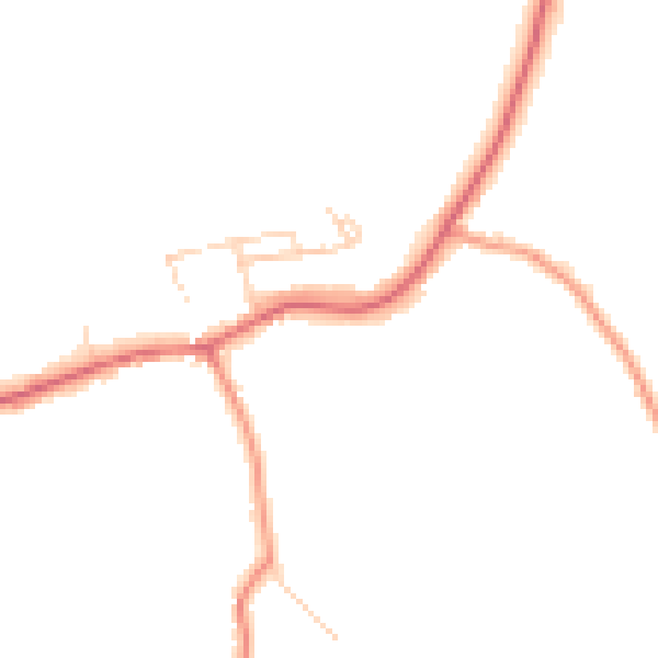 Daytime road noise heatmap for S18 7WT