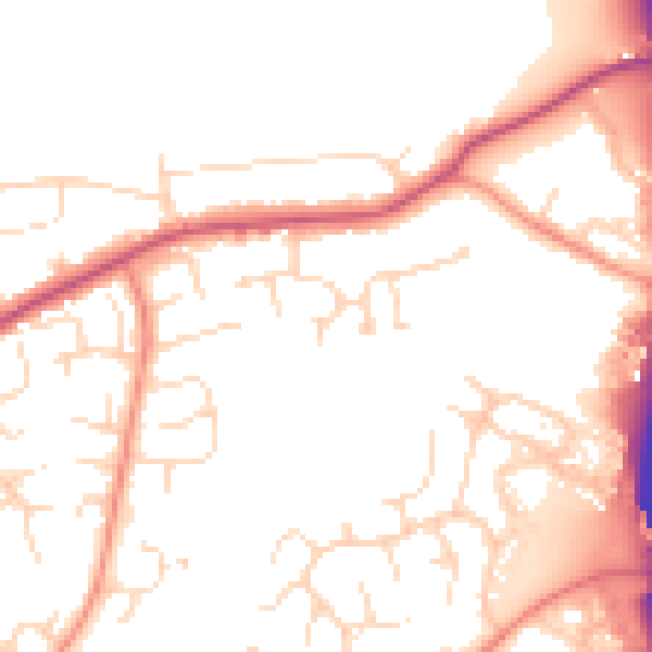 Daytime road noise heatmap for S18 8NP