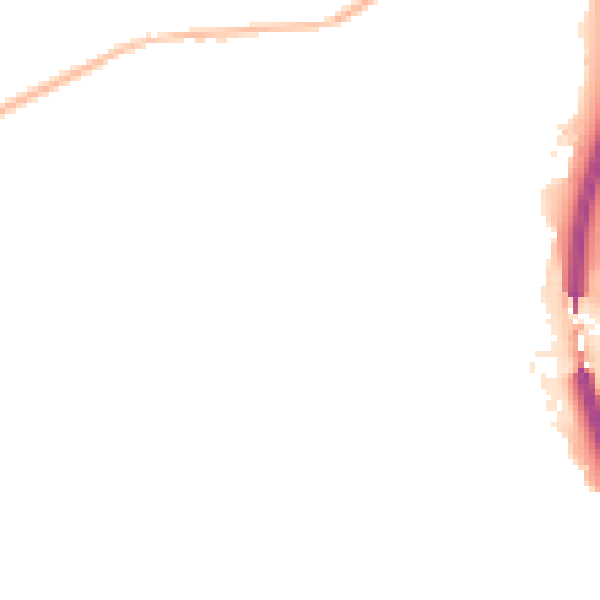 Night-time road noise heatmap for S18 8PF