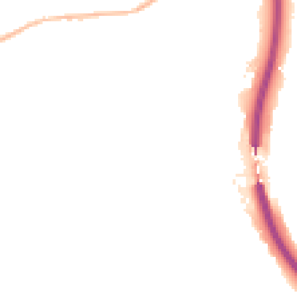 Night-time road noise heatmap for S18 8PP