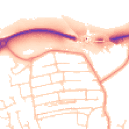 Daytime road noise heatmap for S20 1AL