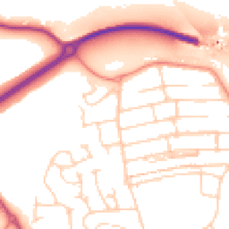 Daytime road noise heatmap for S20 1BE