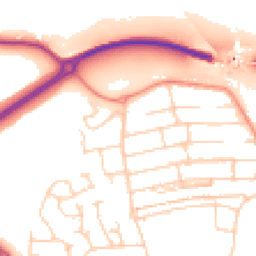 Daytime road noise heatmap for S20 1BG