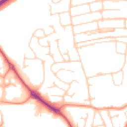 Daytime road noise heatmap for S20 1FJ