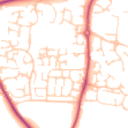 Daytime road noise heatmap for S20 4GA