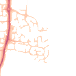 Daytime road noise heatmap for S20 4RW