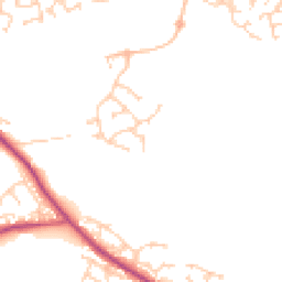 Daytime road noise heatmap for S20 6QL