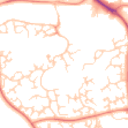 Daytime road noise heatmap for S20 7HE