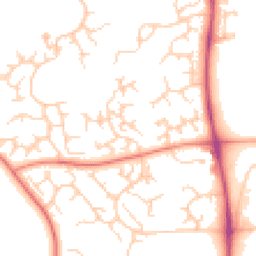 Daytime road noise heatmap for S20 7HW