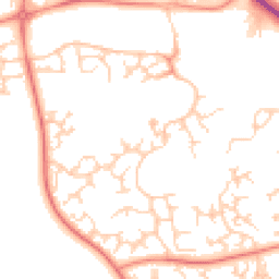 Daytime road noise heatmap for S20 7JN