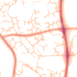 Daytime road noise heatmap for S20 8EW