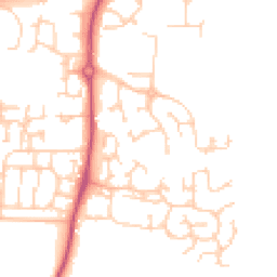 Daytime road noise heatmap for S20 8GW