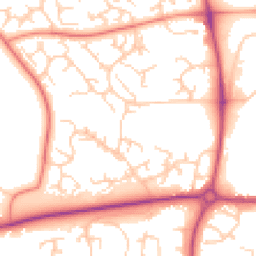 Daytime road noise heatmap for S20 8NE
