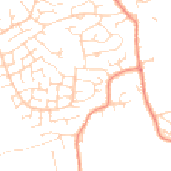 Daytime road noise heatmap for S21 1AF