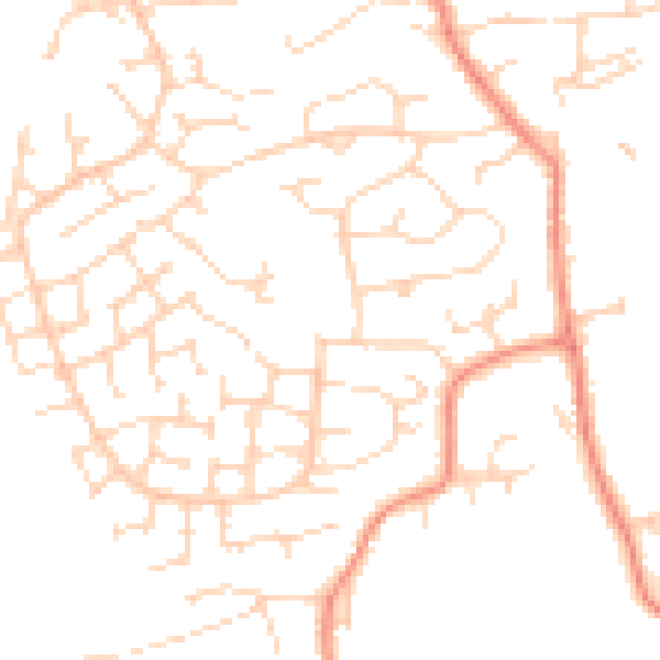 Daytime road noise heatmap for S21 1AR