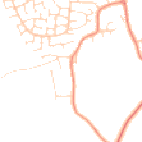 Daytime road noise heatmap for S21 1BD