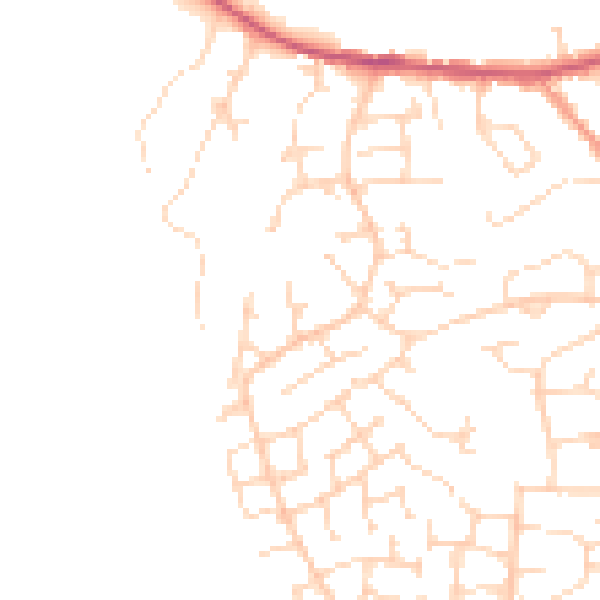 Daytime road noise heatmap for S21 1TG