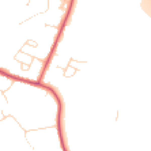 Daytime road noise heatmap for S21 2DF