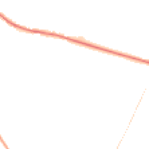 Night-time road noise heatmap for S21 3UD