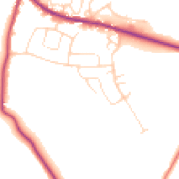 Daytime road noise heatmap for S21 3UP