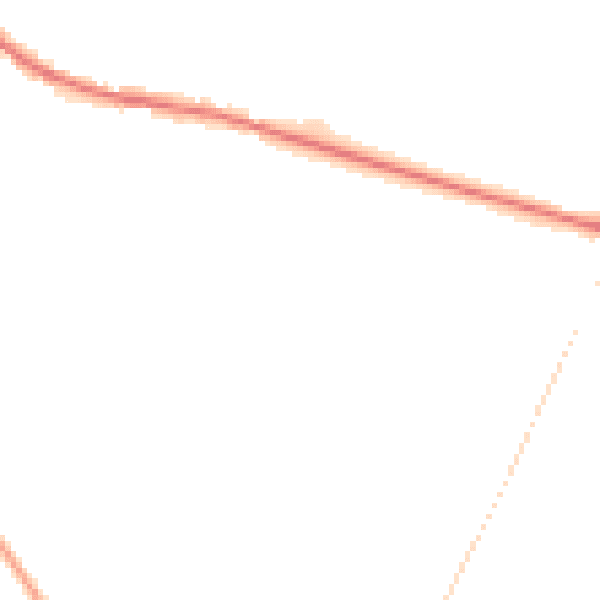 Night-time road noise heatmap for S21 3WQ