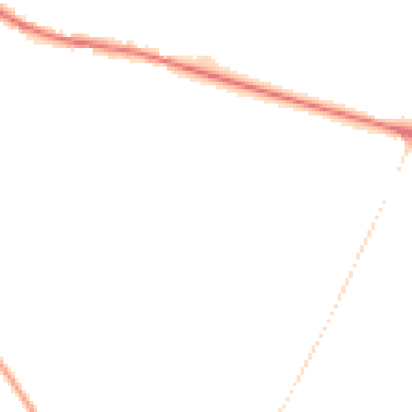 Night-time road noise heatmap for S21 3WR